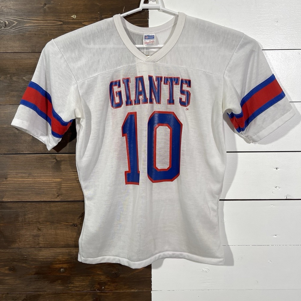 Vintage‎ 80s 90s Rawlings New York Giants #10 White Football Jersey Size Medium